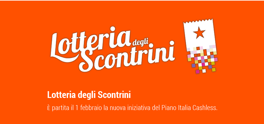 Partita il 1° febbraio 2021 la lotteria degli scontrini