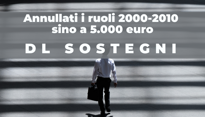 In arrivo lo stralcio dei ruoli 2000-2010