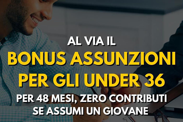Esonero contributivo assunzioni “under 36”: modalità operative